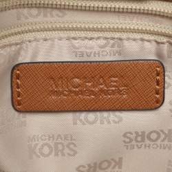 Pre Owned MICHAEL Michael Kors Brown Leather Small Karla EW Tote