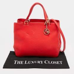 MICHAEL Michael Kors Red Soft Leather Anabelle Zip Tote