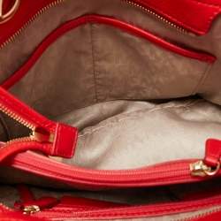MICHAEL Michael Kors Red Soft Leather Anabelle Zip Tote