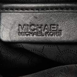 MICHAEL Michael Kors Black Signature Canvas and Leather Jet Set Tote