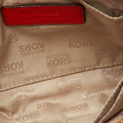MICHAEL Michael Kors Orange Leather Wristlet Clutch