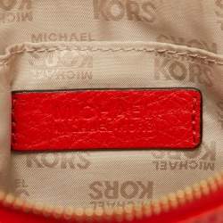 MICHAEL Michael Kors Orange Leather Wristlet Clutch
