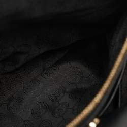 Pre Owned MICHAEL Michael Kors Black Leather Medium Sutton Tote