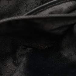 Pre Owned MICHAEL Michael Kors Black Leather Medium Sutton Tote