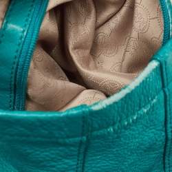 Pre Owned MICHAEL Michael Kors Green Leather North South Tote