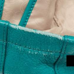 Pre Owned MICHAEL Michael Kors Green Leather North South Tote