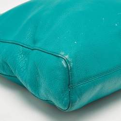 Pre Owned MICHAEL Michael Kors Green Leather North South Tote