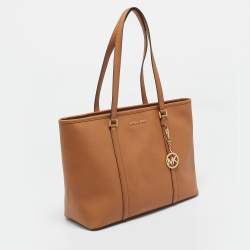 MICHAEL Michael Kors Brown Coated Canvas Large Sady Carryall Tote