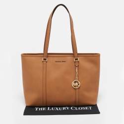 MICHAEL Michael Kors Brown Coated Canvas Large Sady Carryall Tote