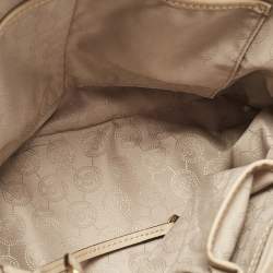 MICHAEL Michael Kors White Signature Coated Canvas Large Cindy Dome Bag