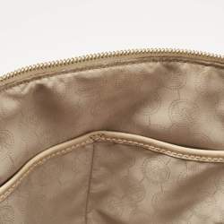 MICHAEL Michael Kors White Signature Coated Canvas Large Cindy Dome Bag