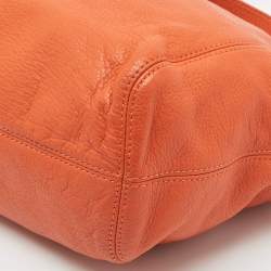 MICHAEL Michael Kors Orange Leather Chain Top Handle Bag