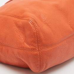 MICHAEL Michael Kors Orange Leather Chain Top Handle Bag