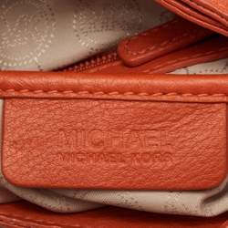 MICHAEL Michael Kors Orange Leather Chain Top Handle Bag
