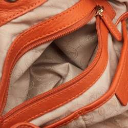MICHAEL Michael Kors Orange Leather Chain Top Handle Bag