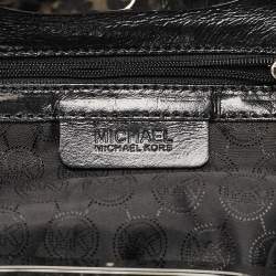 MICHAEL Michael Kors Black/Grey Leopard Print Calf Hair Berkley Clutch