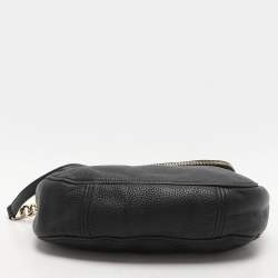 Pre Owned MICHAEL Michael Kors Black Leather Bedford Tassel Crossbody Bag