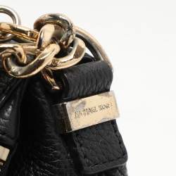 Pre Owned MICHAEL Michael Kors Black Leather Bedford Tassel Crossbody Bag