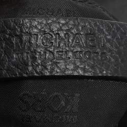 Pre Owned MICHAEL Michael Kors Black Leather Bedford Tassel Crossbody Bag