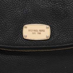 Pre Owned MICHAEL Michael Kors Black Leather Bedford Tassel Crossbody Bag