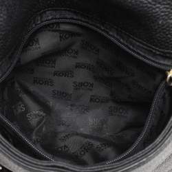 Pre Owned MICHAEL Michael Kors Black Leather Bedford Tassel Crossbody Bag