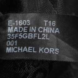 Pre Owned MICHAEL Michael Kors Black Leather Bedford Tassel Crossbody Bag