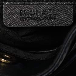 Pre Owned MICHAEL Michael Kors Black Leather Large North South Hamilton Tote