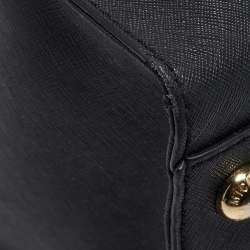 Pre Owned MICHAEL Michael Kors Black Leather Large North South Hamilton Tote