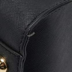 Pre Owned MICHAEL Michael Kors Black Leather Large North South Hamilton Tote