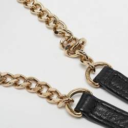 Pre Owned MICHAEL Michael Kors Black Leather Fulton Crossbody Bag