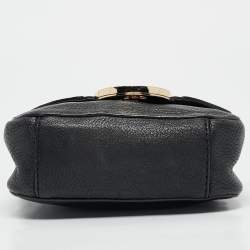 Pre Owned MICHAEL Michael Kors Black Leather Fulton Crossbody Bag