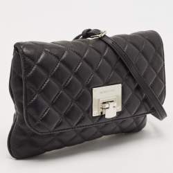 MICHAEL Michael Kors Black Quilted Leather Crossbody Bag