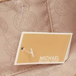 MICHAEL Michael Kors Gold Snake Effect Suede Sutton Clutch