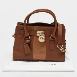 MICHAEL Michael Kors Brown Leather Medium Hamilton East West Tote