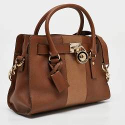 MICHAEL Michael Kors Brown Leather Medium Hamilton East West Tote