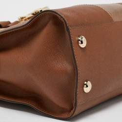 MICHAEL Michael Kors Brown Leather Medium Hamilton East West Tote