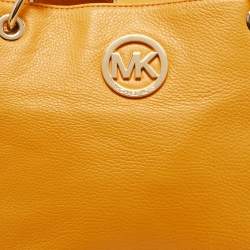 MICHAEL Michael Kors Dark Yellow Leather Fulton Chain Tote