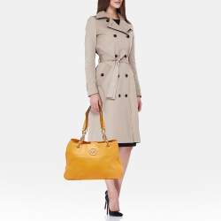 MICHAEL Michael Kors Dark Yellow Leather Fulton Chain Tote