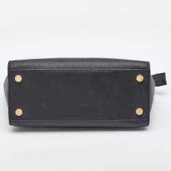 MICHAEL Michael Kors Black Saffiano Leather Large Selma Satchel
