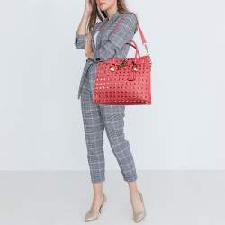 MICHAEL Michael Kors Pink Leather Large Studded North South Hamilton Tote
