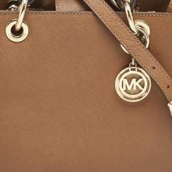 Pre Owned MICHAEL Michael Kors Brown Leather Small Cynthia Tote