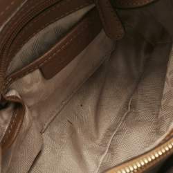 Pre Owned MICHAEL Michael Kors Brown Leather Small Cynthia Tote