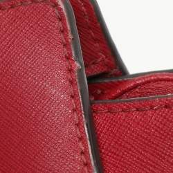MICHAEL Michael Kors Red Blue Leather Medium Selma Satchel