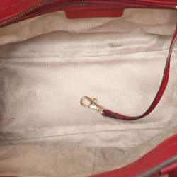 MICHAEL Michael Kors Red Blue Leather Medium Selma Satchel