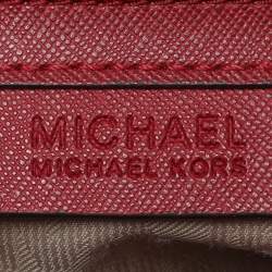 MICHAEL Michael Kors Red Blue Leather Medium Selma Satchel