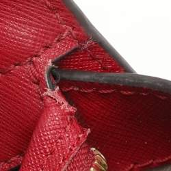 MICHAEL Michael Kors Red Blue Leather Medium Selma Satchel