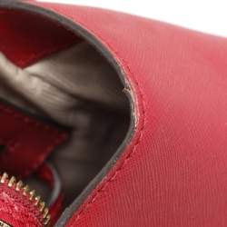 MICHAEL Michael Kors Red Blue Leather Medium Selma Satchel