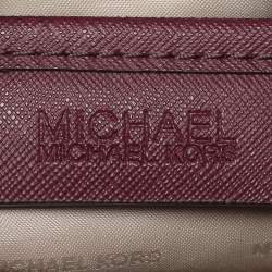 Pre Owned MICHAEL Michael Kors Burgundy Leather Dee Dee Convertible Tote