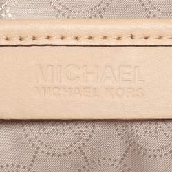 MICHAEL Michael Kors Brown Coated Canvas And Leather Jet Set Travel Tote