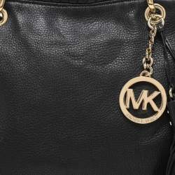 MICHAEL Michael Kors Black Leather Tassel Satchel